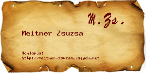 Meitner Zsuzsa névjegykártya
